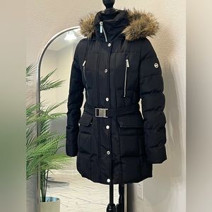 Michael Kors Belted puffer jacket